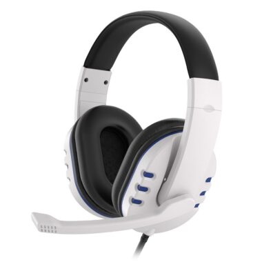 Wholesale music gaming LED stereo wired headphones with microphone