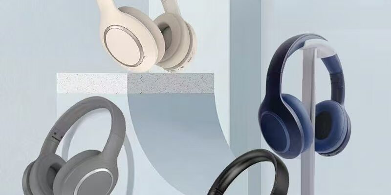 ANC gaming music long battery noise cancelling headphones