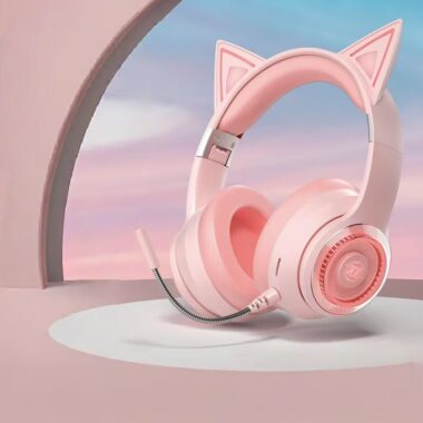 Cat-ear cool esports wireless headphone with LED lighting