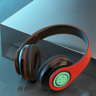 LED Bluetooth gaming wireless headphone with noise cancelling