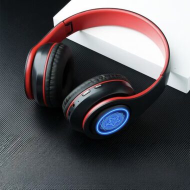 LED Bluetooth gaming wireless headphone with noise cancelling