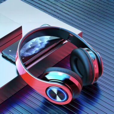 LED Bluetooth gaming wireless headphone with noise cancelling