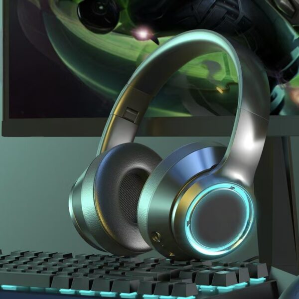 Ultra-long standby LED heavy bass Bluetooth wireless headphone