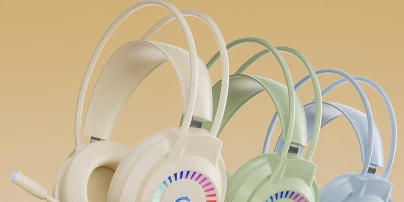 PC esports gaming wired headphone with clear sound