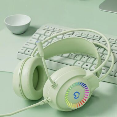 PC esports gaming wired headphone with clear sound