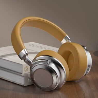 Retro heavy bass long-battery noise cancelling headphones