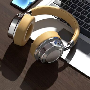 Retro heavy bass long-battery noise cancelling headphones